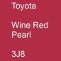 Preview: Toyota, Wine Red Pearl, 3J8.